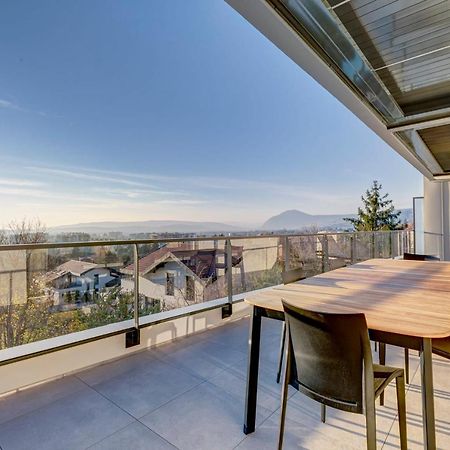 Serenity - 3 Bedroom Top Floor Apartment Parking & Lake View Terrace Annecy Exterior foto