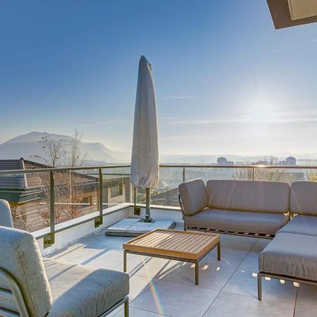 Serenity - 3 Bedroom Top Floor Apartment Parking & Lake View Terrace Annecy Exterior foto