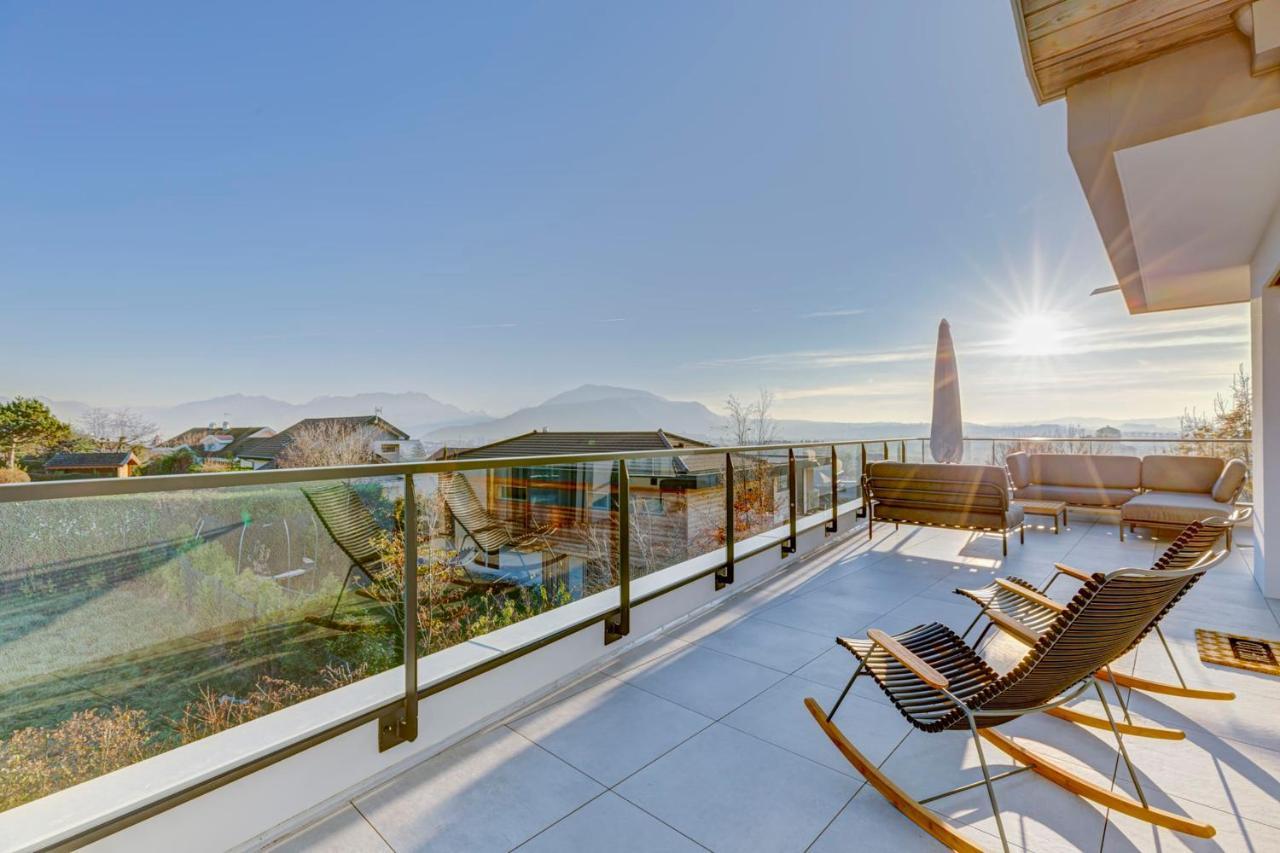 Serenity - 3 Bedroom Top Floor Apartment Parking & Lake View Terrace Annecy Exterior foto